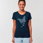 Camiseta Chica Diseño Mariposas Azul